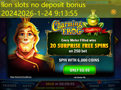 lion slots no deposit bonus 2024